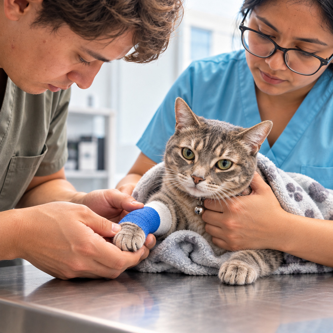 Revisión de una mascota en clínica veterinaria Querétaro